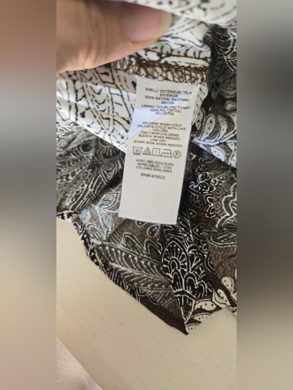 Loft Floral Halter Maxi Pocket Dress brown and white patterned floral New Nwt 2 - Picture 9 of 10